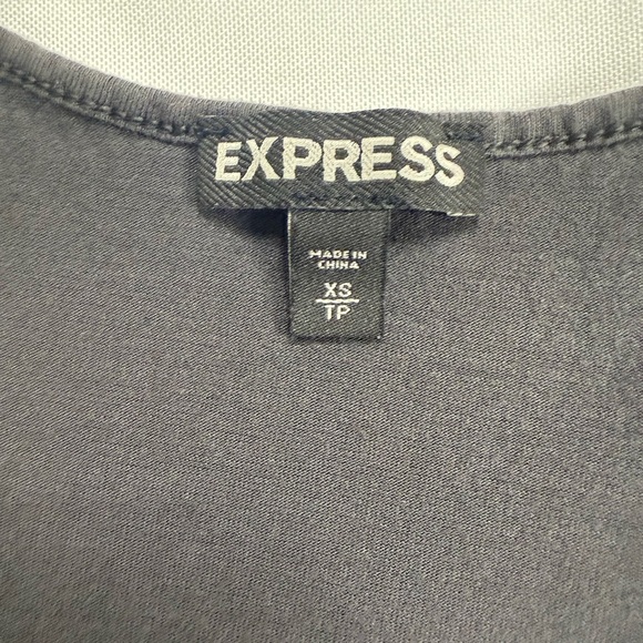 Express Gray Embellished Tank Top with Intricate Design - Picture 4 of 5